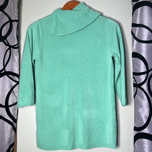 Knit by Hampshire studio 100% acrylic sweater with three-quarter sleeves - Picture 8 of 12